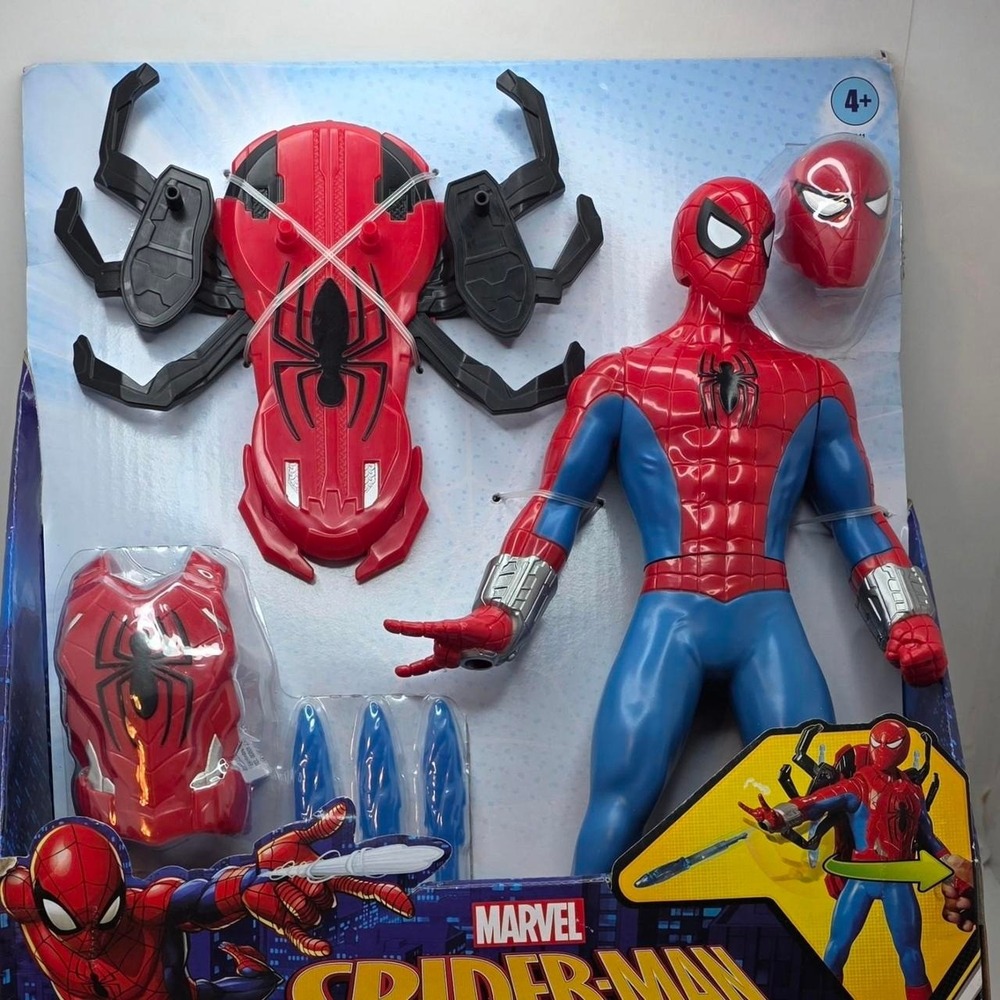 New in Box Marvel Spider-Man 12" Action Figure with Accessories